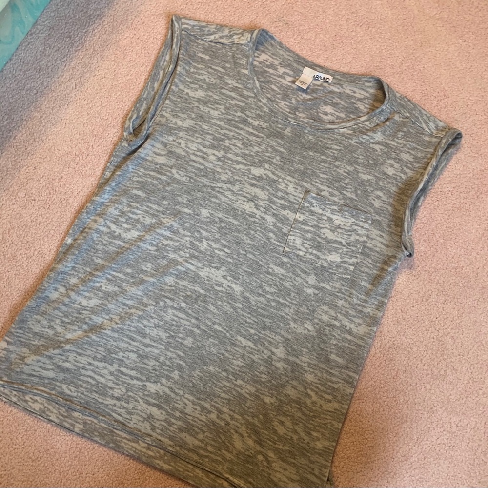 Grey knit tank